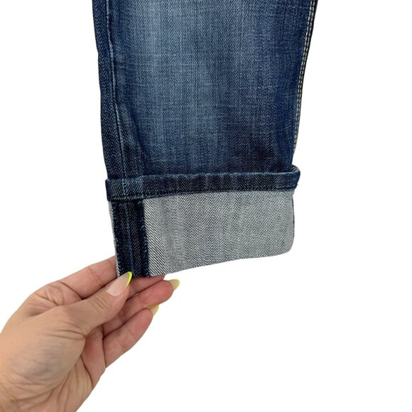 People's Liberation Irene dark wash cuffed women's capri jeans size 26 - Picture 6 of 9
